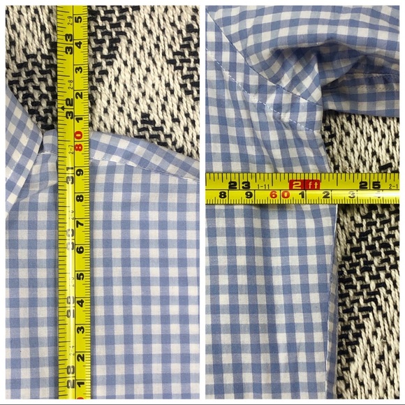 Lands End 16 - 16.5 Button Plaid Long Sleeve Shirt - Picture 8 of 8